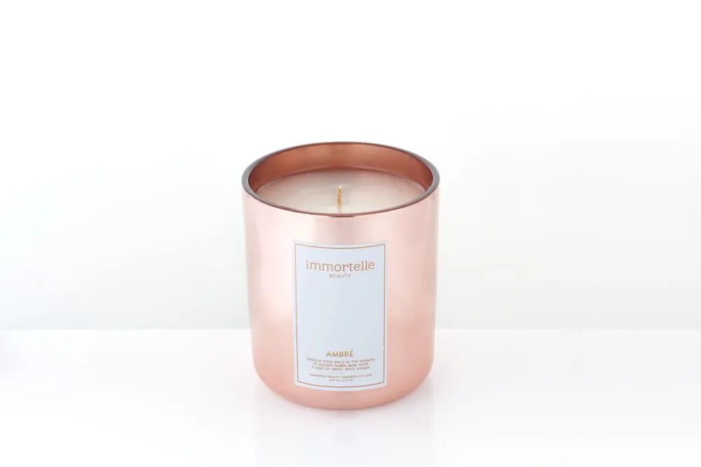 [IMM-FG-0033] Ambre Classic Candle 6.75oz (Matte White)